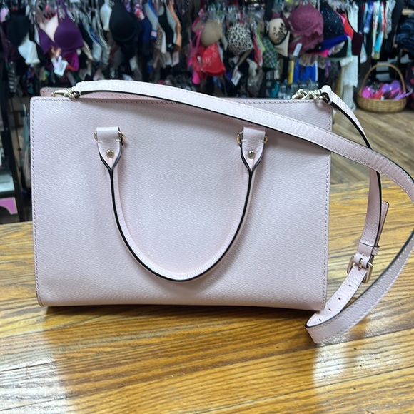 KATE SPADE | Wellesley Durham pink pebbled leather shoulder/satchel hand bag - Picture 7 of 14